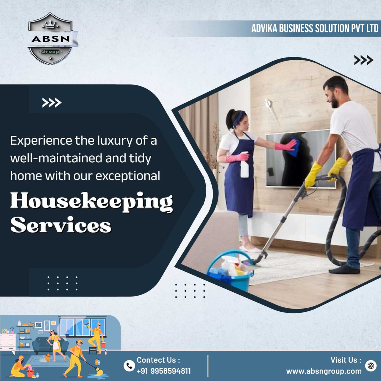 Top Housekeeping Services in Delhi NCR and Noida -ABSN
